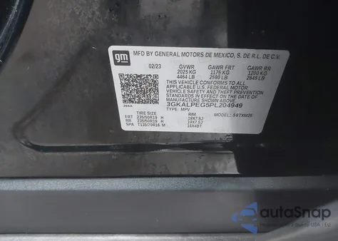 2023 GMC Terrain Fwd Slt из США, поврежденный, VIN 3GKALPEG5PL204949